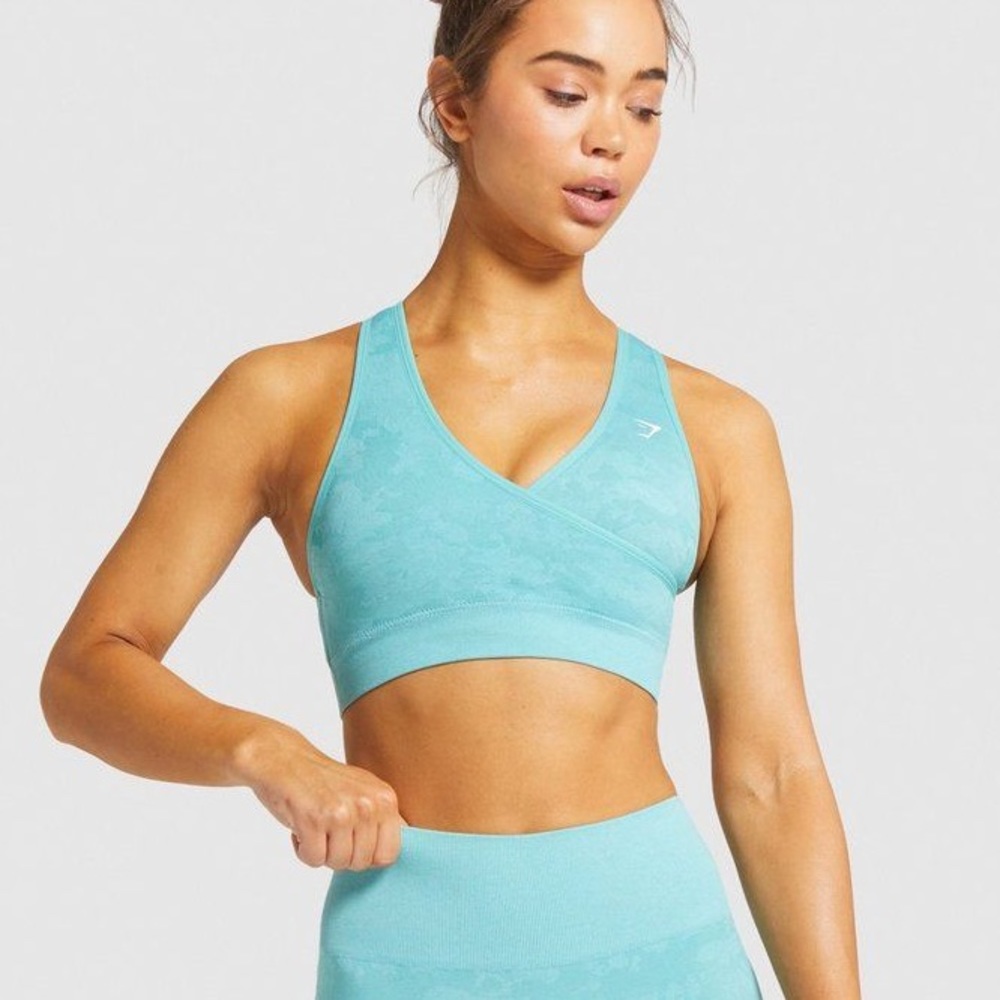 Gymshark camo sports bra